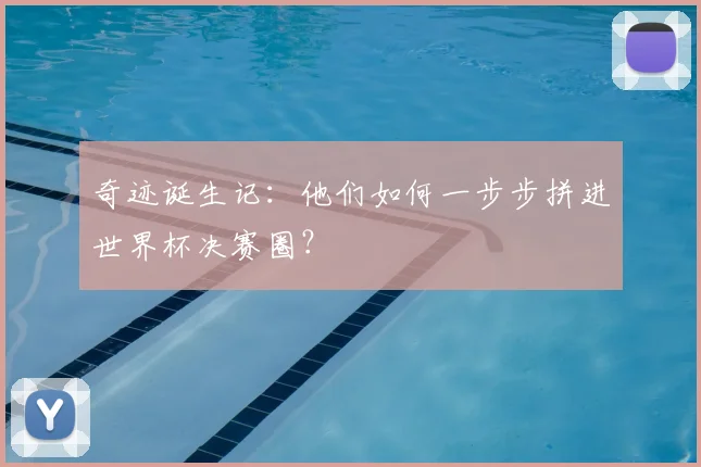 奇迹诞生记：他们如何一步步拼进世界杯决赛圈？